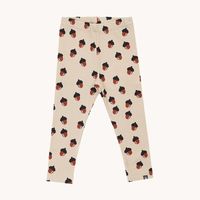 Leggings barn – Sand med ekollon | Våfflad bomull - 50-116cl