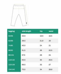 Leggings baby/barn – Rostbrun med grizzlybjörnar | Ekologisk bomull 50-92cl
