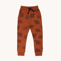 Joggingbyxor barn – Rostbrun med grizzlybjörnar 86-140cl