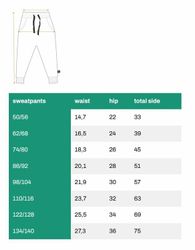Joggingbyxor barn – Rostbrun med grizzlybjörnar 86-140cl