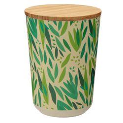 Förvaringsburk bambu med trälock Medium - Tårpil