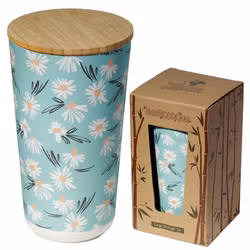 Förvaringsburk bambu med trälock  Large - Prästkrage