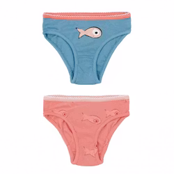 Trosor barn ekologisk bomull 2-pack - GOTS bomull 2-3år