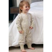 Babypyjamas - bomullssvans med kaninmönster  0-24mån