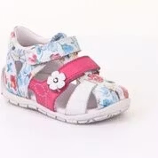 Sandal barnlära gå mönstrad blommig skinn