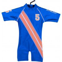 Zunblock UV-dräkt baby/barn - blå/orange 74-92cl