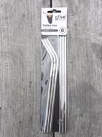 Sugrör i metall - 6-pack