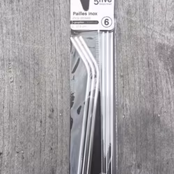 Sugrör i metall - 6-pack