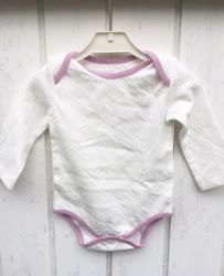 Body baby långärmad med kuverthals - 44-86cl