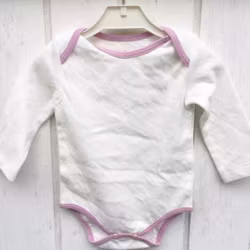 Body baby långärmad med kuverthals - 44-86cl