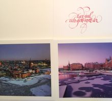 Julkort dubbla - Stockholm i vinterskrud - 13st