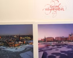 Julkort dubbla - Stockholm i vinterskrud - 13st