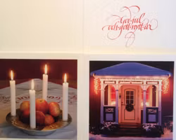 Julkort dubbla julstämning - 14st