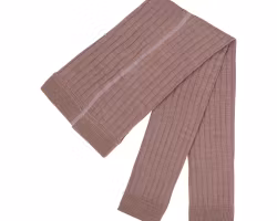 Leggings byxor underställ barn Ull Bomull - Mauve 80-128cl