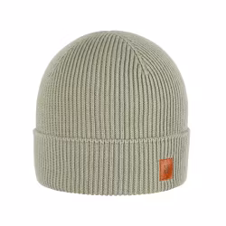 Mössa barn vuxen ribbad merinoull - Sjögrön (5år och uppåt)