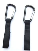 Barnvagnskrokar 2-pack lång kardborre