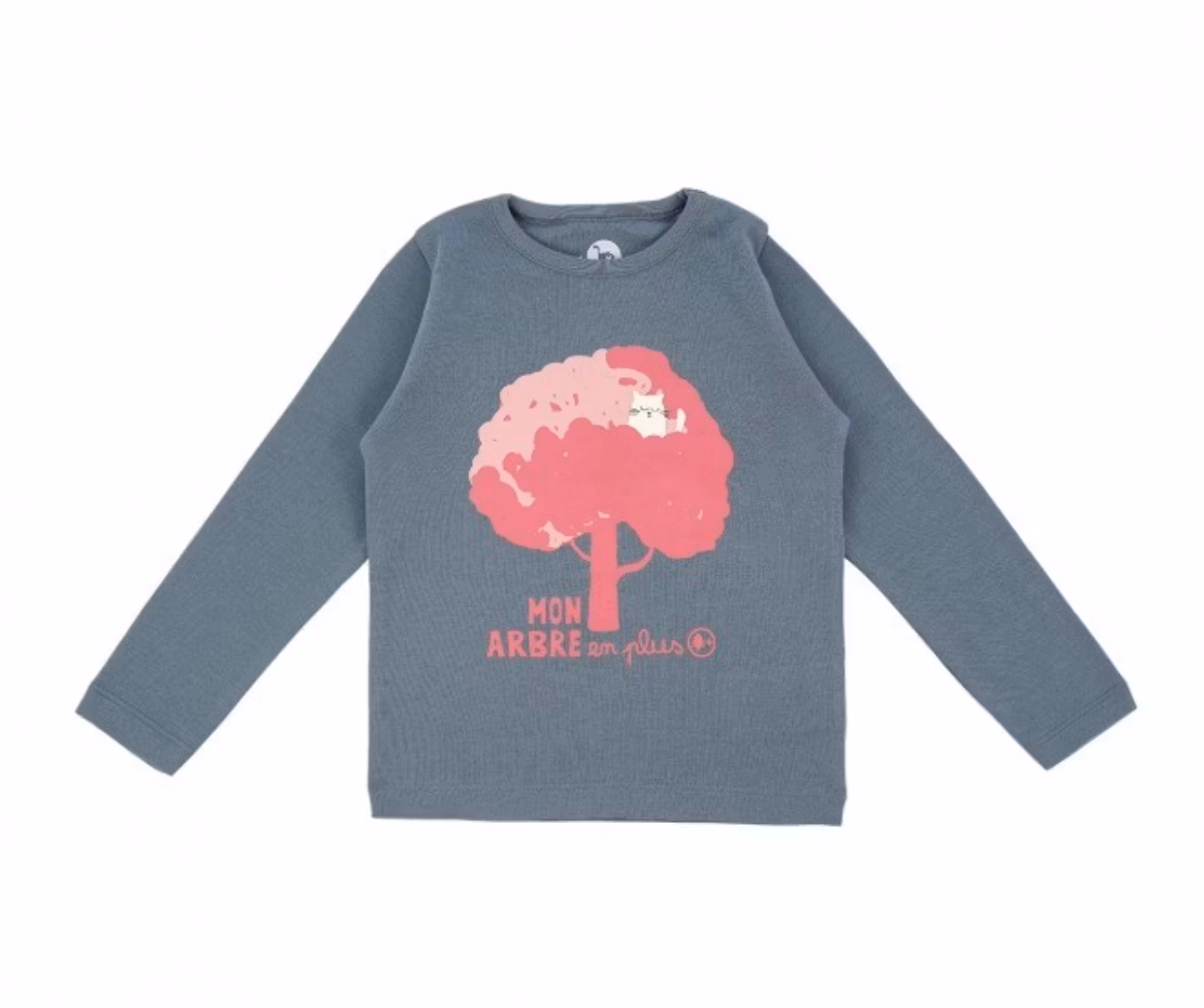 Ekologisk bomull tshirt barn rosa träd