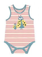 Body baby linne randigt - You and me 3-6mån sommarkläder ekologiska babykläder