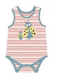 Body baby linne randigt - You and me 3-6mån sommarkläder ekologiska babykläder