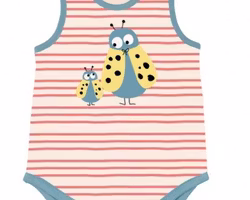 Body baby linne randigt - You and me 3-6mån sommarkläder ekologiska babykläder