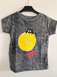 T-shirt tröja barn kortärmad blå dye - Lemon 24mån ekologiska barnkläder