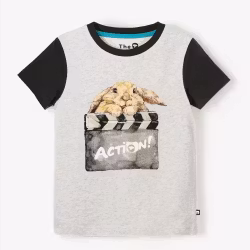 T-shirt kortärmad Filmkanin – Unisex & Ekologisk Tröja för Barn | The QT 2–8 år