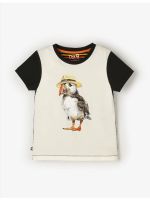 Kortärmad t-shirt tröja barn - Lunnefågel – Ekologisk & Unisex | The QT 2–8 år