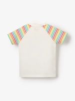 T-shirt tröja barn kortärmad skateande Kakaduva - 2-8år ekologisk bomull