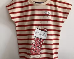 Kortärmad barn T-shirt tröja Fruit - 24mån-5år ekologiska barnkläder