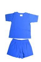 Sommarpyjamas för barn shorts+T-shirt  Blå  80-130cl