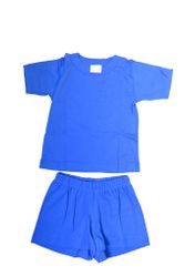 Sommarpyjamas för barn shorts+T-shirt  Blå  80-130cl