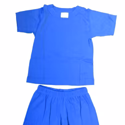Sommarpyjamas för barn shorts+T-shirt  Blå  80-130cl