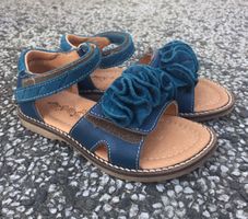 Bambi Sandal barn blå med volang -Stl 27