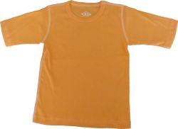 Basic t-shirt tröja för barn - kortärmad ljusorange 80-110cl
