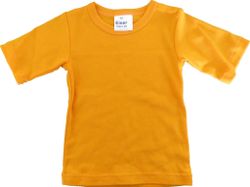 Basic t-shirt tröja för barn - kortärmad orange 70/86cl