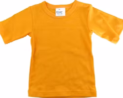 Basic t-shirt tröja för barn - kortärmad orange 70/86cl