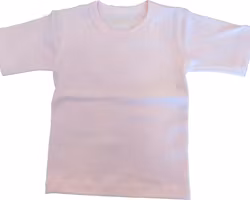 Basic t-shirt tröja för barn - kortärmad ljusrosa 70/80, 100/110cl
