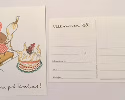 Inbjudningskort till kalas - 10st enkla