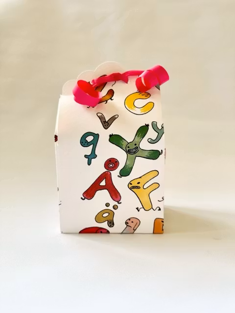 Presentask - Alfabet (Re-use/recycle) -10st