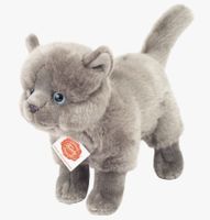 Mjukisdjur Gosedjur Katt Grå Carthusian  stående 20cm Teddy Hermann