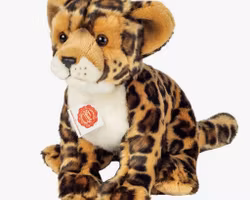 Mjukisdjur Gosedjur Leopard sittande 27cm Teddy Hermann
