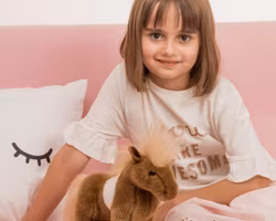 Mjukisdjur Gosedjur Häst Shetland Ponny 25 cm Teddy Hermann