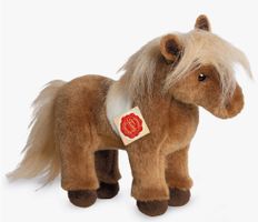 Mjukisdjur Gosedjur Häst Shetland Ponny 25 cm Teddy Hermann