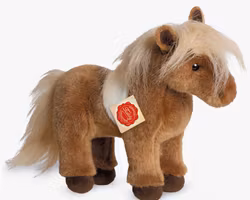 Mjukisdjur Gosedjur Häst Shetland Ponny 25 cm Teddy Hermann