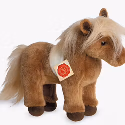 Mjukisdjur Gosedjur Häst Shetland Ponny 25 cm Teddy Hermann
