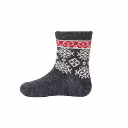 Strumpor Barn Merinoull Fjällnäs - Antracit 16-34