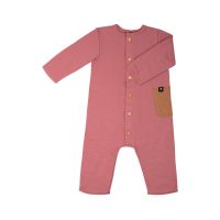 Jumpsuite underställ i merinoull baby Rosa -62-92cl