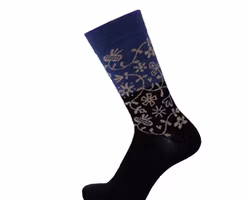 Strumpa Merinoull Dam Herr Garden Blå -35-45