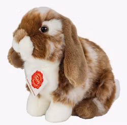 Mjukisdjur Gosedjur Kanin Dvärgvädur mörkbrun/vit 20cm Teddy Hermann