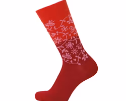 Strumpa Merinoull Dam Herr Garden röd-35-45